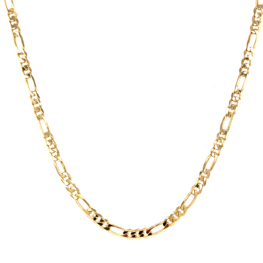 9ct Gold Figaro Chain 20 inch GC727