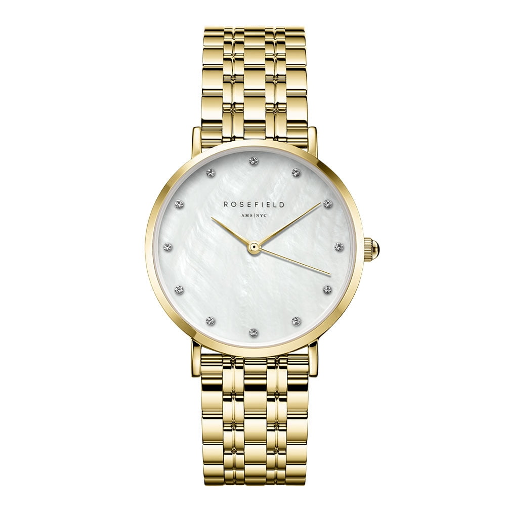 Rosefield Upper East Side Gold Crystal Watch UWGSG U31