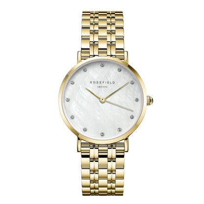 Rosefield Upper East Side Gold Crystal Watch UWGSG U31