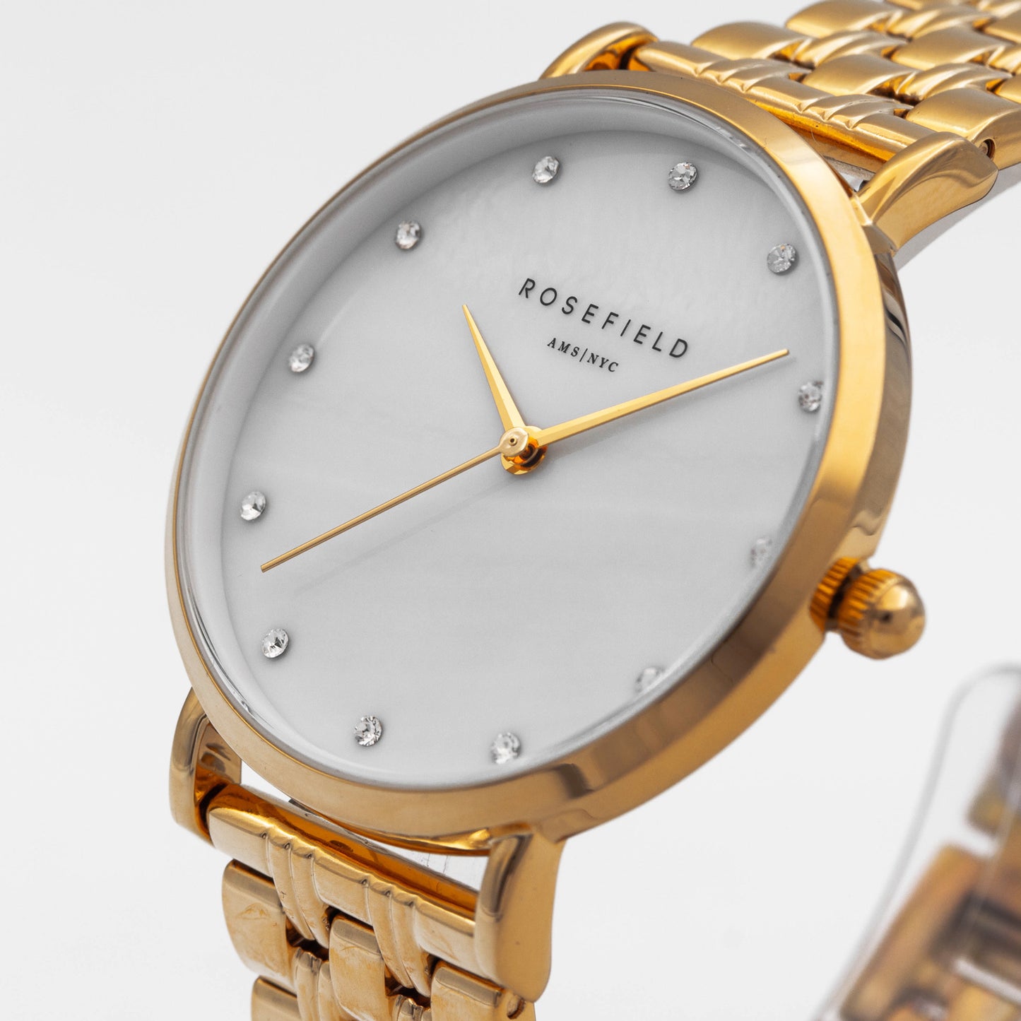 Rosefield Upper East Side Gold Crystal Watch UWGSG U31
