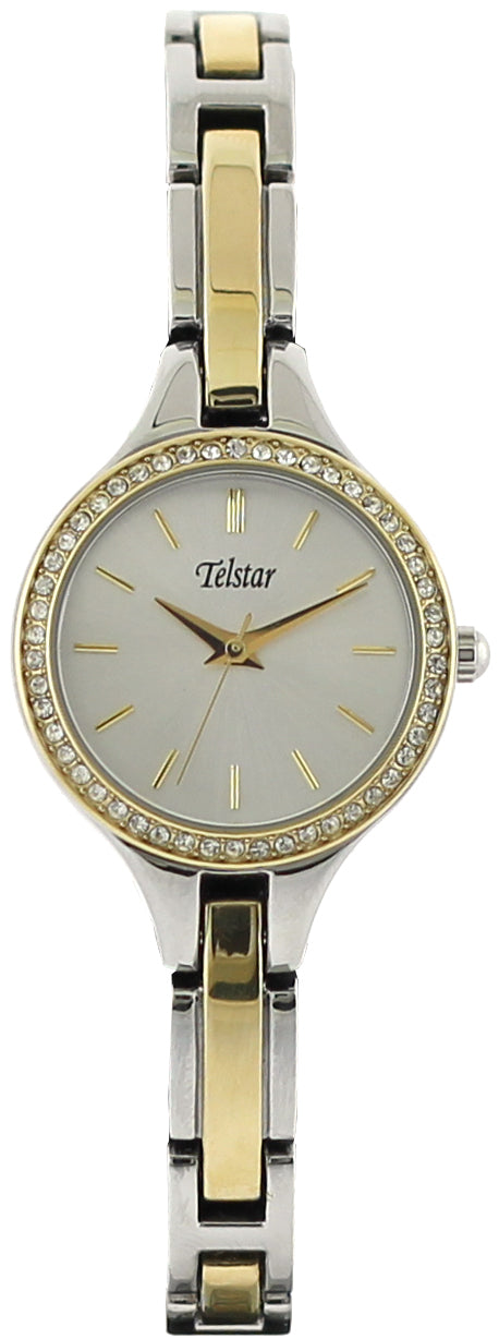 Telstar Women's Paris Crystal Bracelet Watch Two-tone W1052 BXW