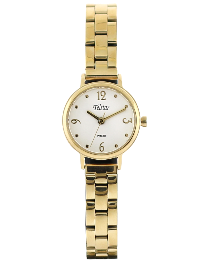 Telstar Women's Gold White Bracelet Watch W1096 BYW