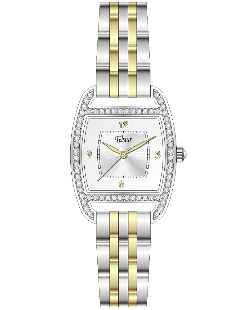 Telstar Women's Paris Cushion Bracelet Watch Two-tone