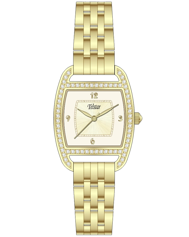 Telstar Women's Paris Cushion Bracelet Watch Gold W1105 BYC