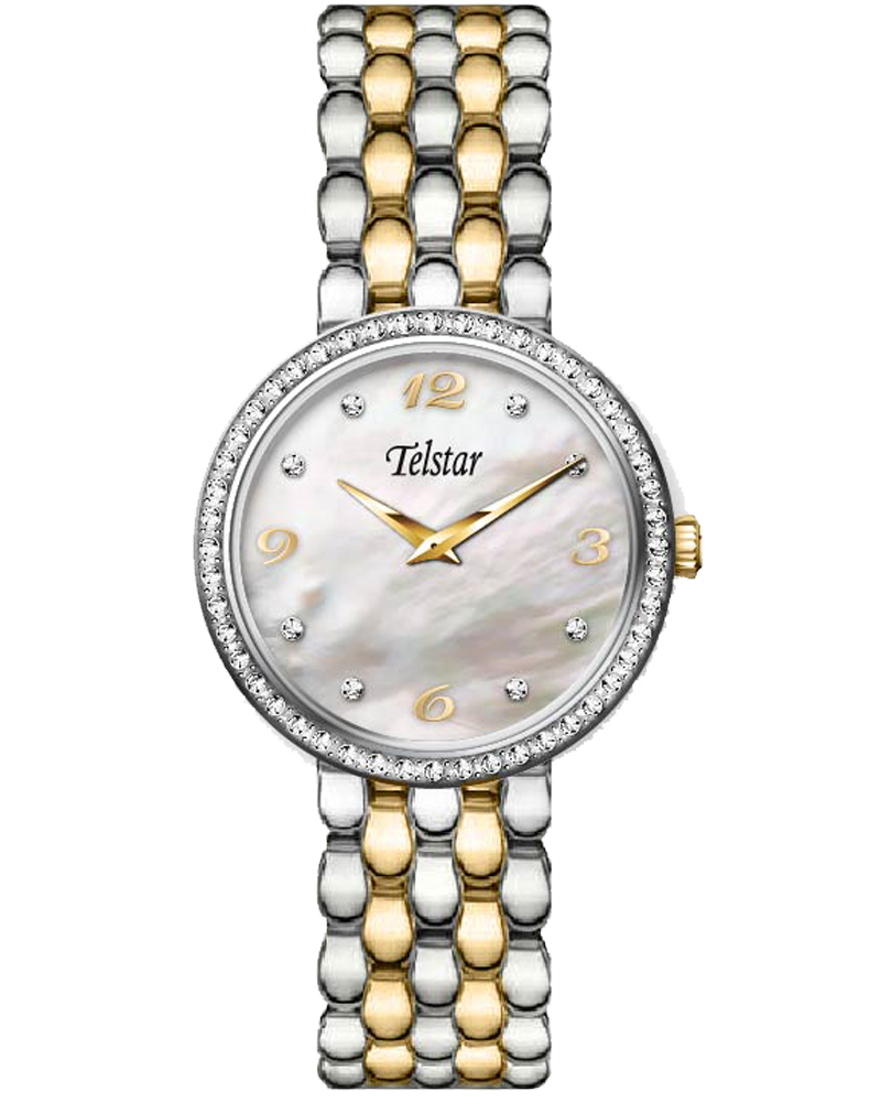 Telstar Women's Paris Crystal Bracelet Watch Two-tone W1107 BXM