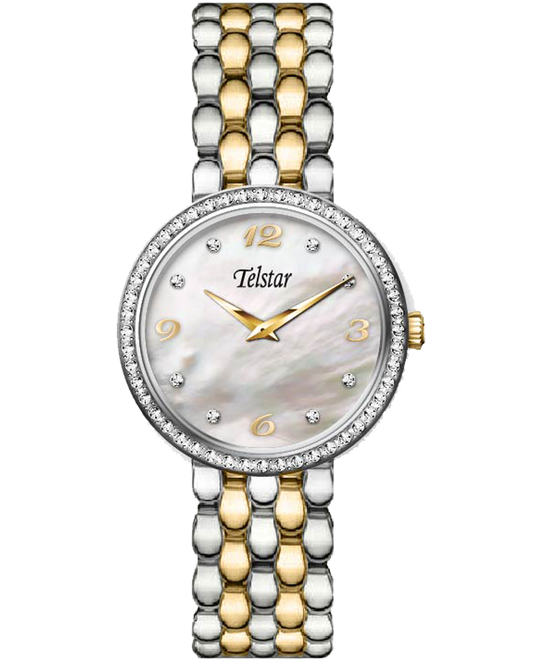 Telstar Women's Paris Crystal Bracelet Watch Two-tone W1107 BXM