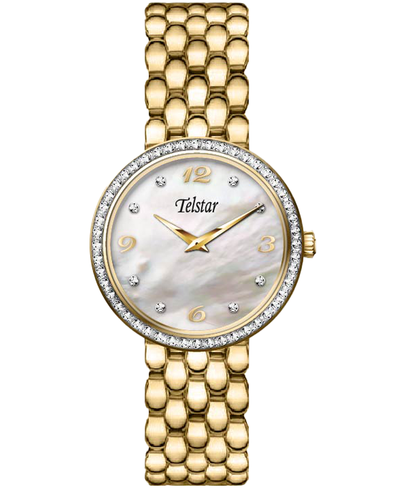 Telstar Women's Paris Crystal Bracelet Watch Gold W1107 BYM