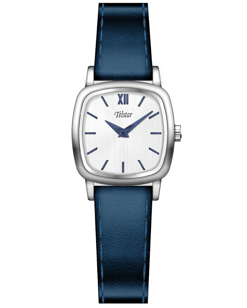 Telstar Women's Paris Silver Blue Strap Watch W111 LSW