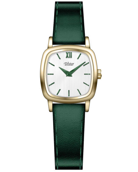 Telstar Women's Paris Gold Green Strap Watch W111 LYW