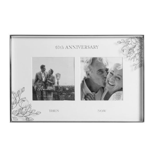 Amore Silver Plated 60th Anniversary 5 x 7 Photo Frame WG107660