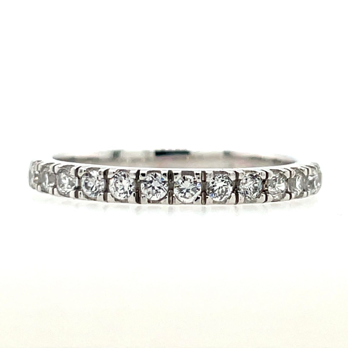 9ct Gold 2.2mm CZ Claw-set Eternity Ring WRA046