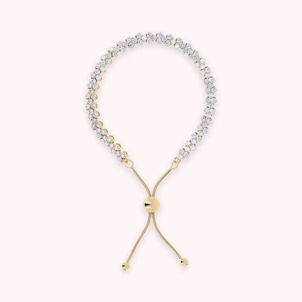 Bronzeallure Golden Tennis Bracelet with Cubic Zirconia WSBZ00740Y.WY