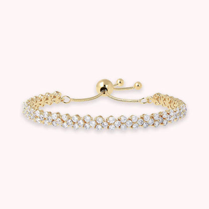 Bronzeallure Golden Tennis Bracelet with Cubic Zirconia WSBZ00740Y.WY