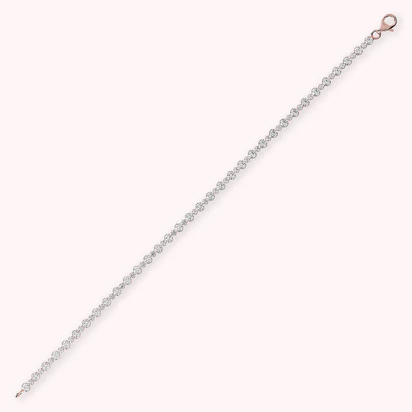 Bronzeallure Mixed Tennis Bracelet with Cubic Zirconia WSBZ00943.LG.WR