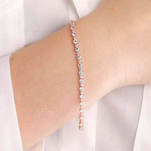 Bronzeallure Mixed Tennis Bracelet with Cubic Zirconia WSBZ00943.LG.WR