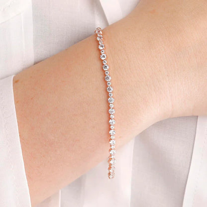 Bronzeallure Mixed Tennis Bracelet with Cubic Zirconia WSBZ00943.LG.WR