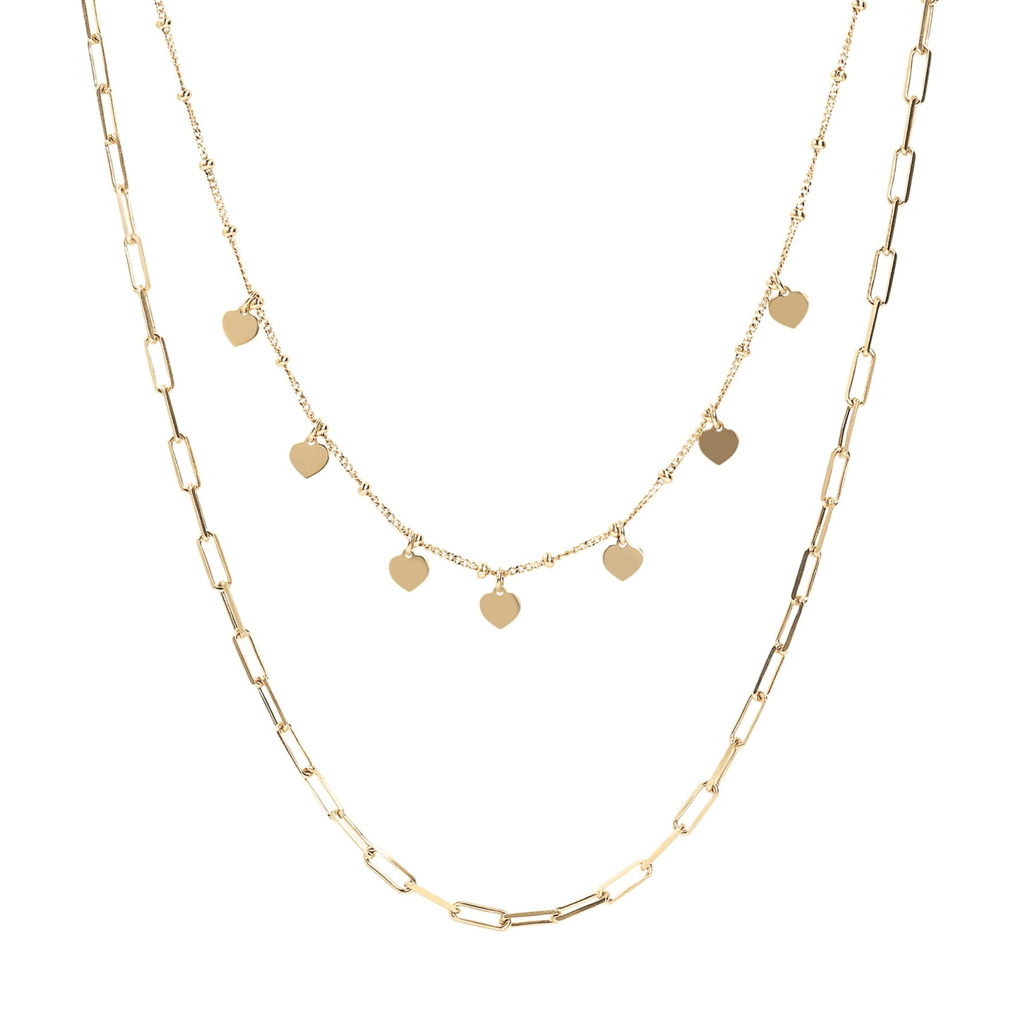 Bronzeallure Multistrand Golden Necklace WSBZ01782.Y.Y