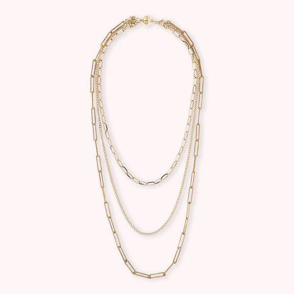 Bronzeallure Multistrand Golden Necklace WSBZ01965Y.Y