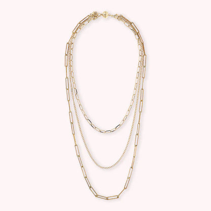 Bronzeallure Multistrand Golden Necklace WSBZ01965Y.Y