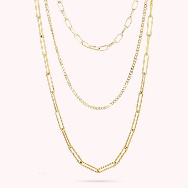 Bronzeallure Multistrand Golden Necklace WSBZ01965Y.Y