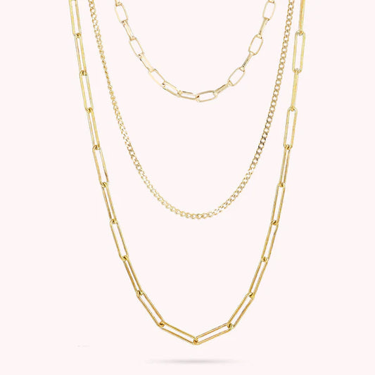 Bronzeallure Multistrand Golden Necklace WSBZ01965Y.Y