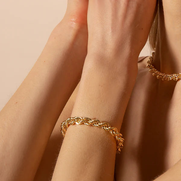 Bronzeallure Golden Rope Chain Necklet WSBZ02186Y.YG