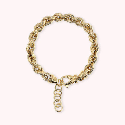 Bronzeallure Golden Rope Chain Bracelet WSBZ02187Y.YG