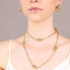Bronzeallure Shiny Marine Links Necklace WSBZ02402Y.YG