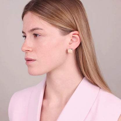 Bronzeallure Shiny Square Earrings WSBZ02453.R