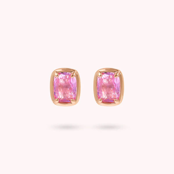 Bronzeallure Stud Earrings with Baguette Gem Prism WSBZ02464.KU