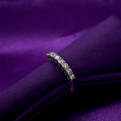 9ct White Gold Diamond 0.21ct Eternity Ring X102