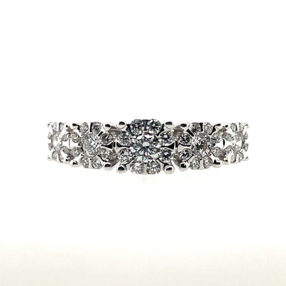 18ct White Gold Diamond 0.48ct Eternity Ring X110