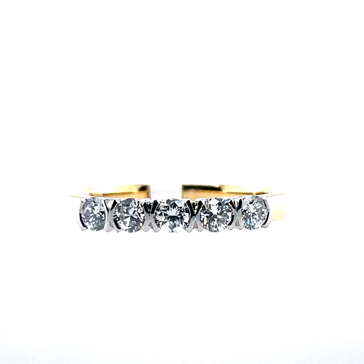 18ct Gold 0.55ct Natural Diamond Eternity Ring X146