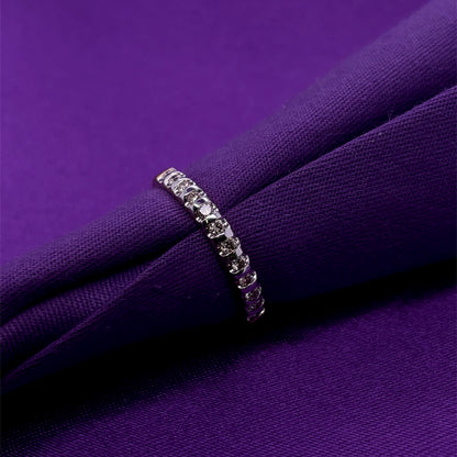 9ct Gold Classic Diamond Bar-set Band 0.25ct X156