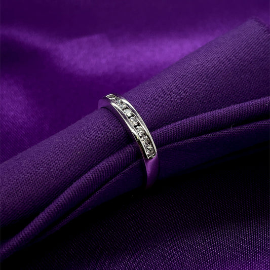 18ct Gold Diamond 0.30ct Channel-set Eternity Ring X3/32