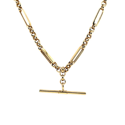 9ct Gold Belcher & Bar T-Bar Chain GC732