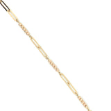 9ct Gold Bead & Paperlink Bracelet GB403