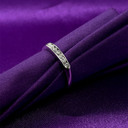 18ct White Gold Diamond Channel-set Eternity Ring X7/9