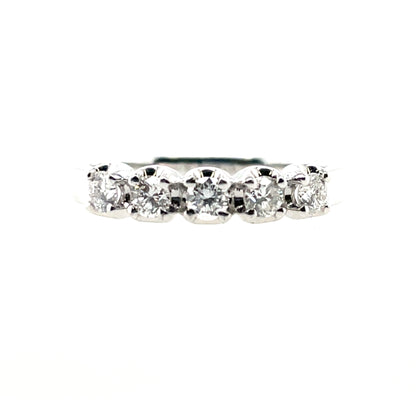 18ct White Gold Diamond 0.49ct Eternity Ring X89