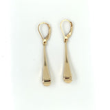 9ct Gold Tapered  Drop Earrings GE887