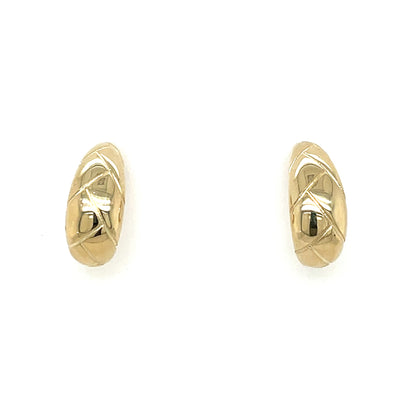 9ct Gold Tear Shape Stud Earrings GE987