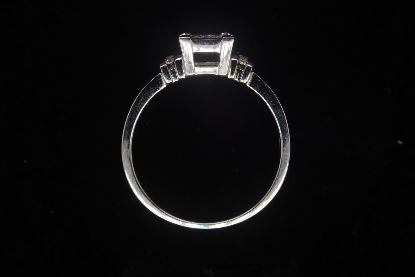 18ct White Gold Princess Diamond 0.40ct Ring Z010