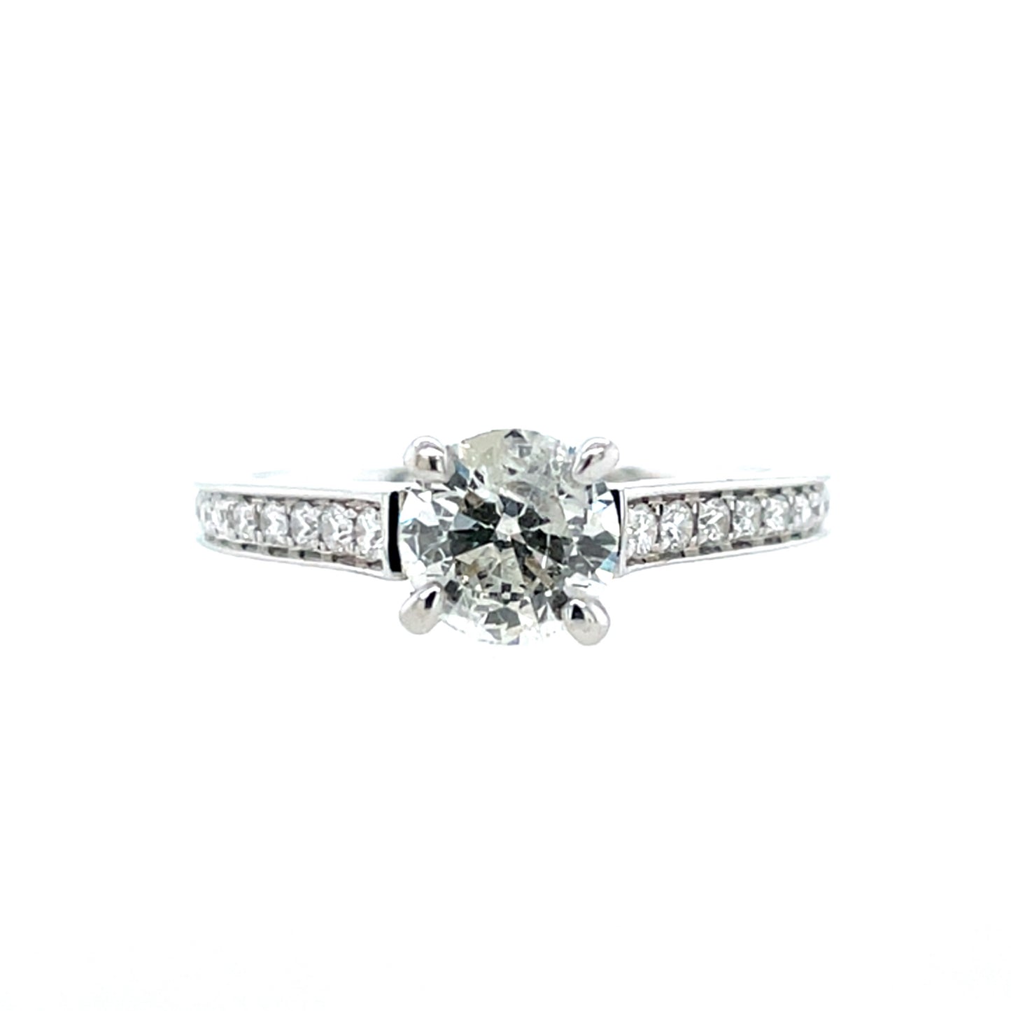 18ct White Gold Diamond 1.22ct Solitaire Ring Z016