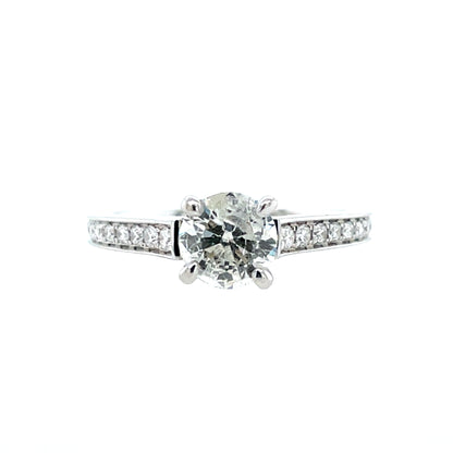 18ct White Gold Diamond 1.22ct Solitaire Ring Z016