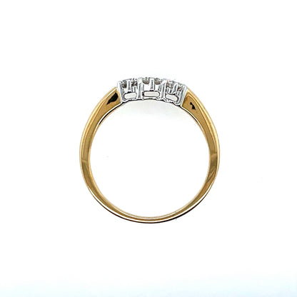 18ct Gold  Diamond Trilogy 0.50ct Ring Z11/13