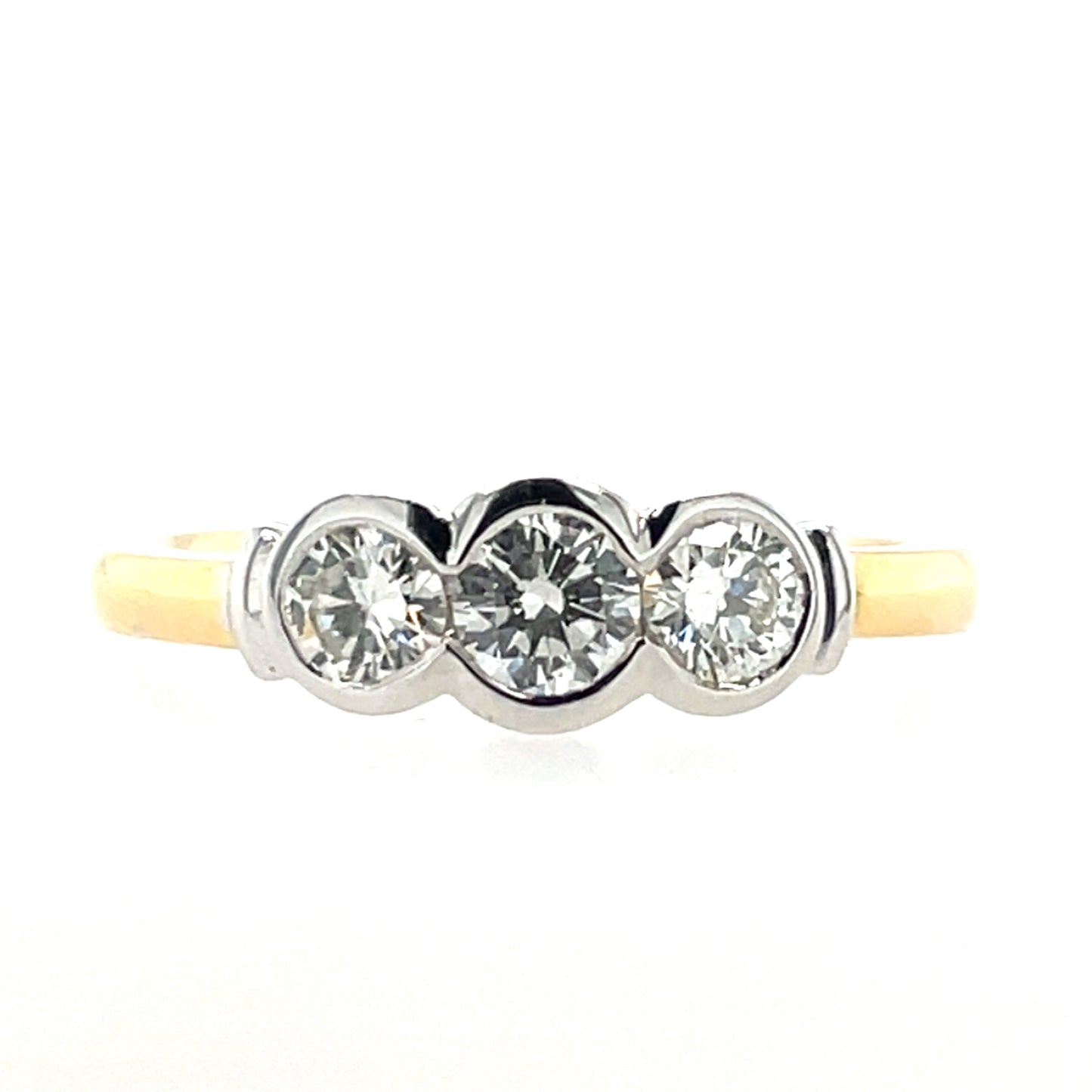 18ct Gold  Diamond Trilogy 0.55ct Ring Z11/11