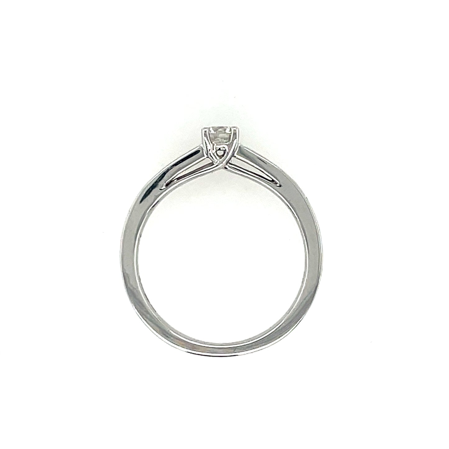 9ct White Gold Diamond 0.35ct  Solitaire Ring Z12/35
