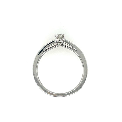 9ct White Gold Diamond 0.35ct  Solitaire Ring Z12/35