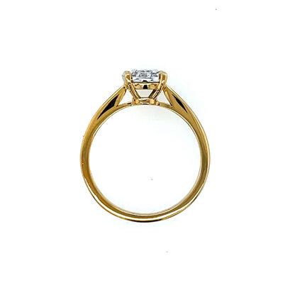 9ct Gold Diamond Round Halo 0.25ct Ring Z121