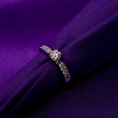 9ct White Gold 0.50ct Diamond Solitaire Ring Z142